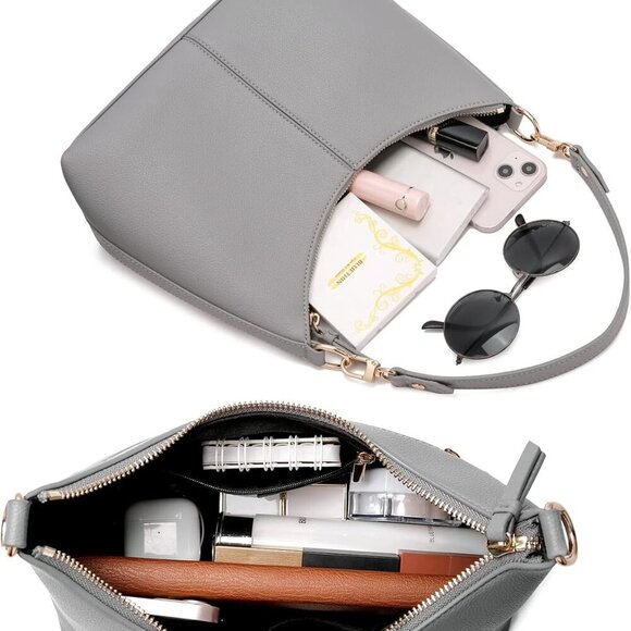 Small Shoulder Handbags for Women Mini Purse Waterproof Soft Leather Crossbody B - Picture 4 of 6